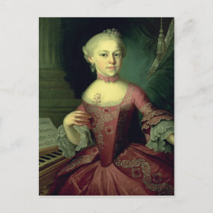 Maria-Anna Mozart, kallad Nannerl Vykort