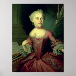 Maria-Anna Mozart som kallas 'Nannerl Poster