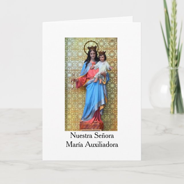 María Auxiliadora de los Cristianos Card Kort (Framsida)