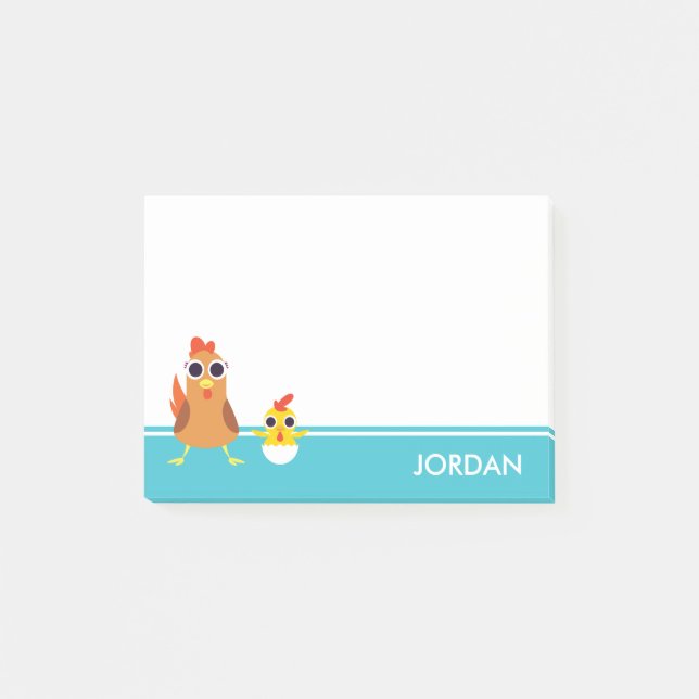 Maria & bandit hönorna post-it block (Framsida)