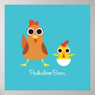Maria & Bandit the Chickens Poster