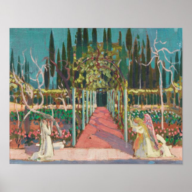 Maria bebådelse (1907) poster (Framsidan)