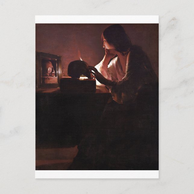 Maria beklagar, La Tour Vykort (Framsida)