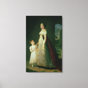 Maria Carolina Bonaparte, drottning av Naples Canvastryck