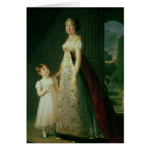 Maria Carolina Bonaparte, drottning av Naples Hälsningskort