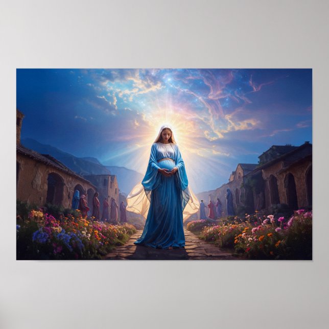 Maria från Nasaret går ensam Poster (Framsidan)