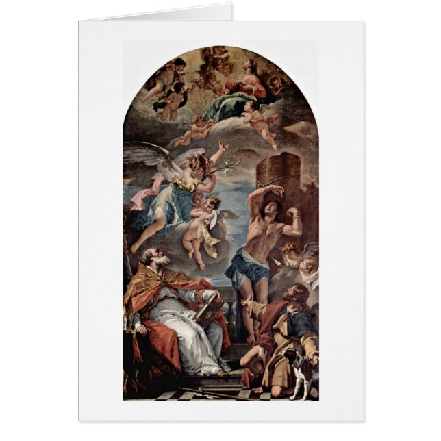 Maria Gloria av Sebastiano Ricci Hälsningskort (Framsidan)