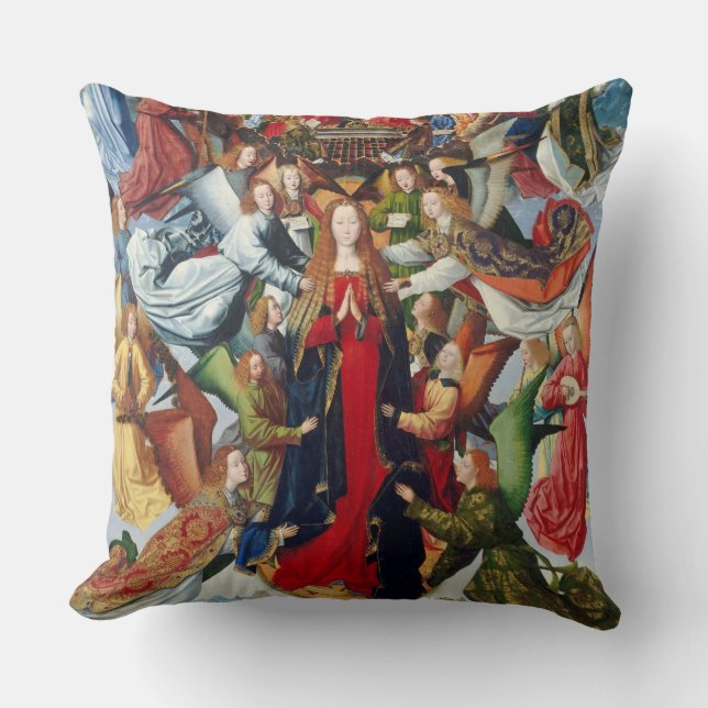 Maria, himladrottning, c. 1485- 1500 kudde (Framsida)