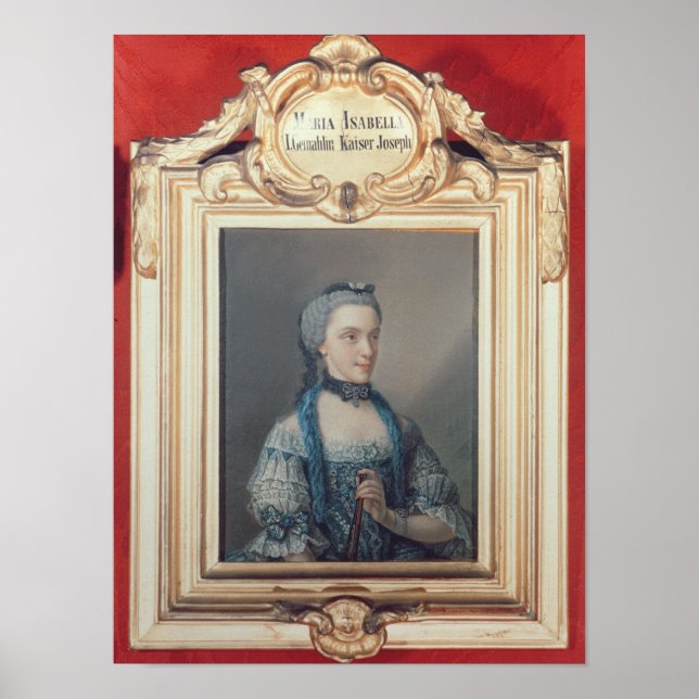 Maria Isabella av Parma Poster (Framsidan)