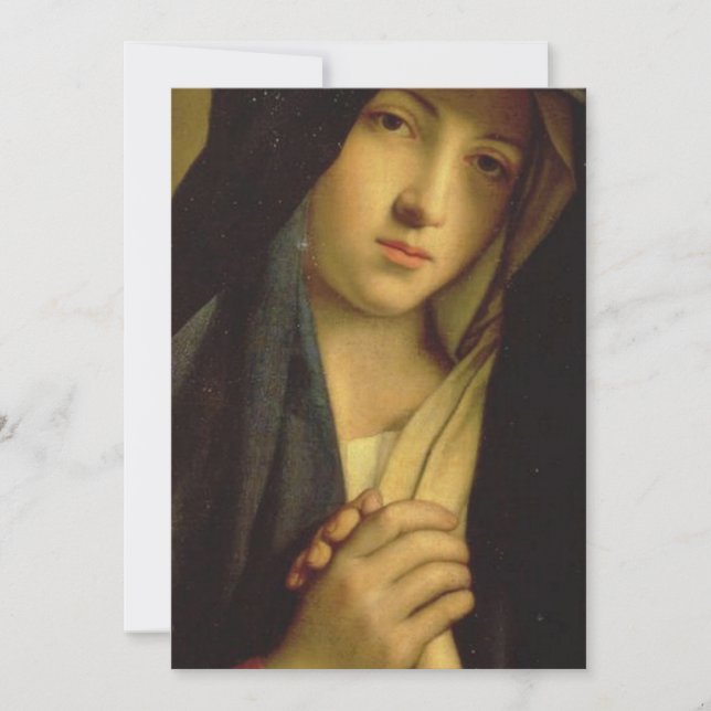 Maria Jesu Mor - Madonnan I Sorg Inbjudningar (Framsida)