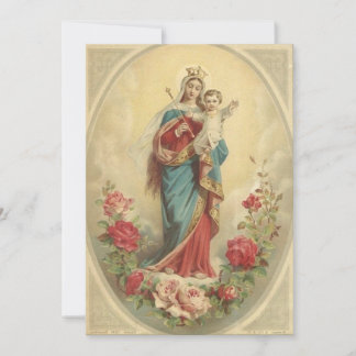 Maria, Kristi Hjälp Inbjudningar