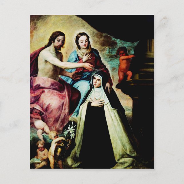 Maria Magdalena de Pazzi av Pedro de Moya (Framsida)