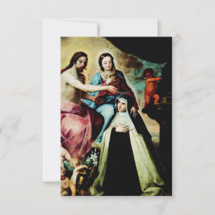 Maria Magdalena de Pazzi av Pedro de Moya Tack Kort