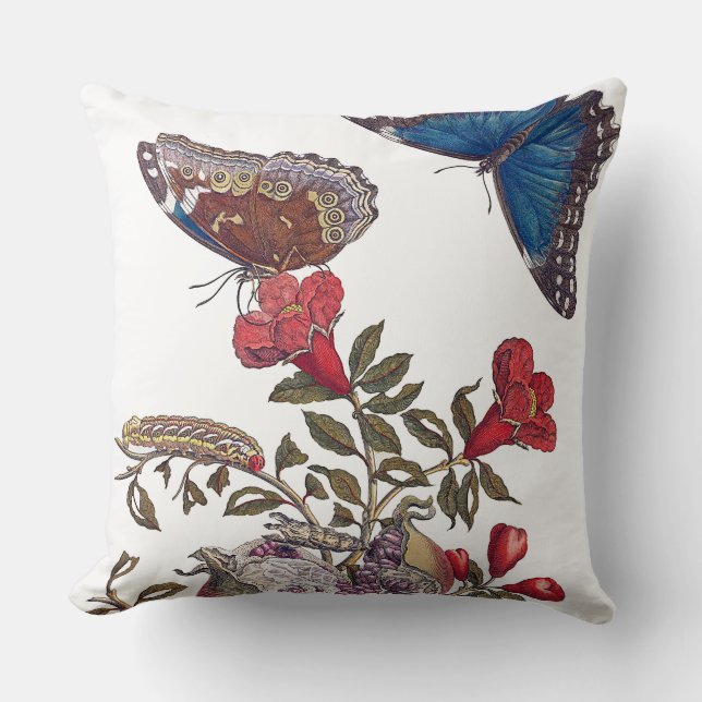Maria Merian Butterflies Cushions Kudde (Framsida)