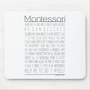 Maria Montessori citationstecken Musmatta