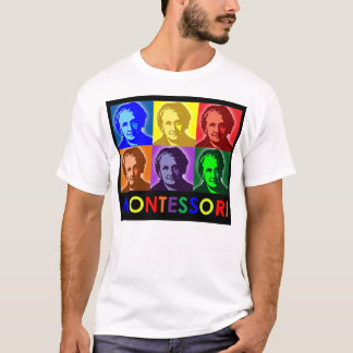 Maria Montessori Pop-Konst T-tröja T-shirt