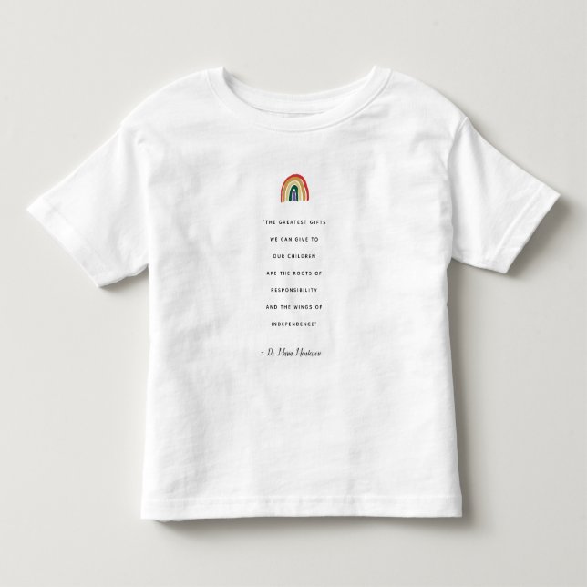 Maria Montessori Quote T Shirt (Framsida)