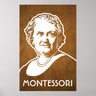 Maria Montessori Skriv ut Poster
