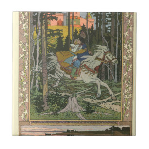 Maria Morevna från Ivan Bilibin Kakelplatta