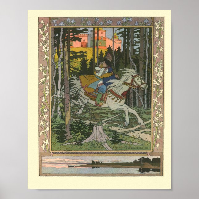 Maria Morevna från Ivan Bilibin Poster (Framsidan)
