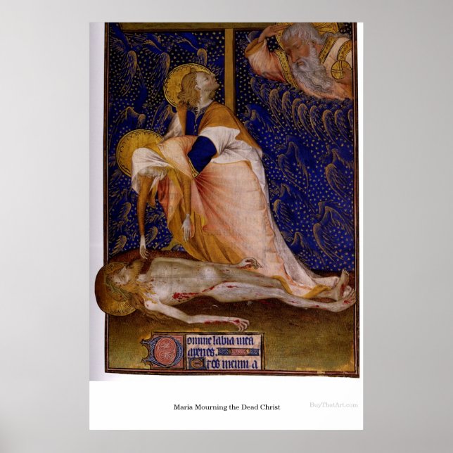 Maria Mourning the Dead Jesus Poster (Framsidan)