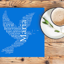 Maria Namn Cloud Anpassade Poster