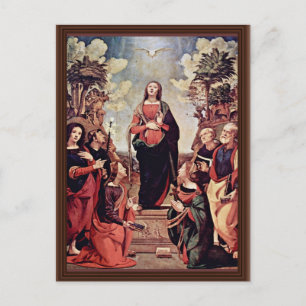 Maria Och Helgon: St. Katarina St. Margareta St. J Vykort