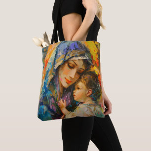 Maria och Jesus Expressionism Tygkasse