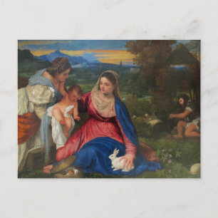 Maria och Jesusbarnet av Titian vykort