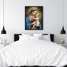 Maria och Jesusbarnet Poster