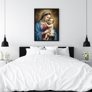 Maria och Jesusbarnet Poster