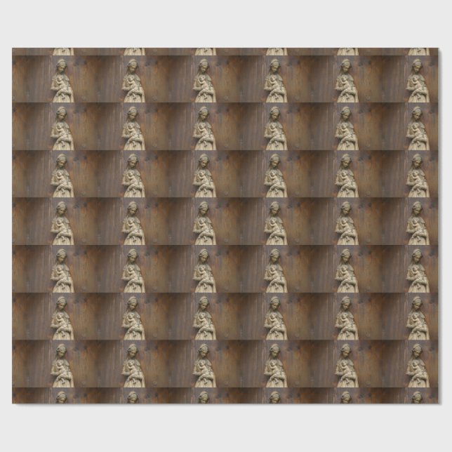Maria och Jesusbarnet Presentpapper (Platt)