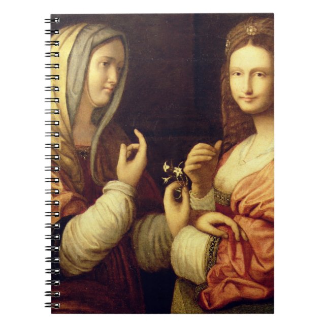 Maria och Marta (olja på panel) Anteckningsbok (Framsidan)