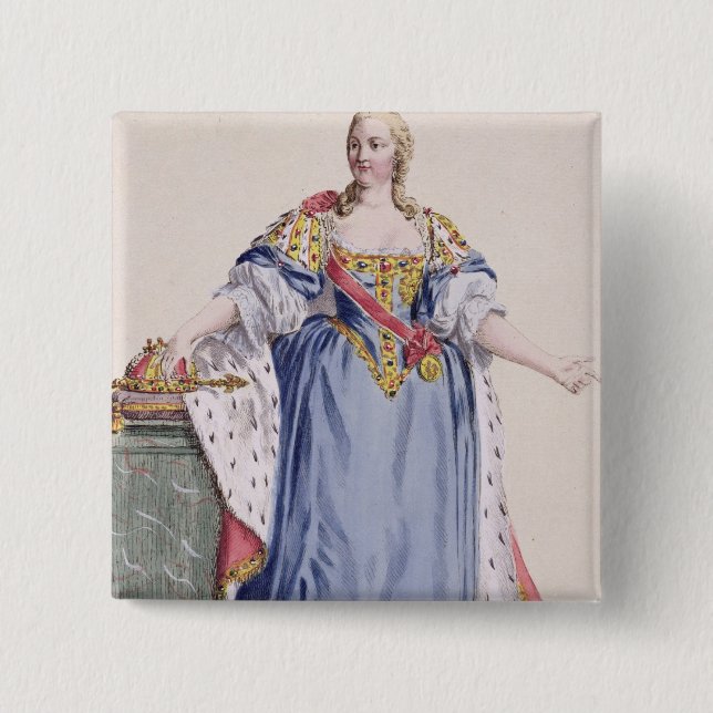 Maria Theresa (1717-80) Empress av Österrike, från Knapp (Framsida)