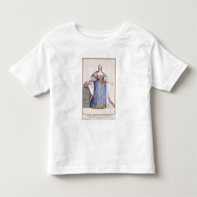 Maria Theresa (1717-80) Empress av Österrike, från T-shirt (Framsida)