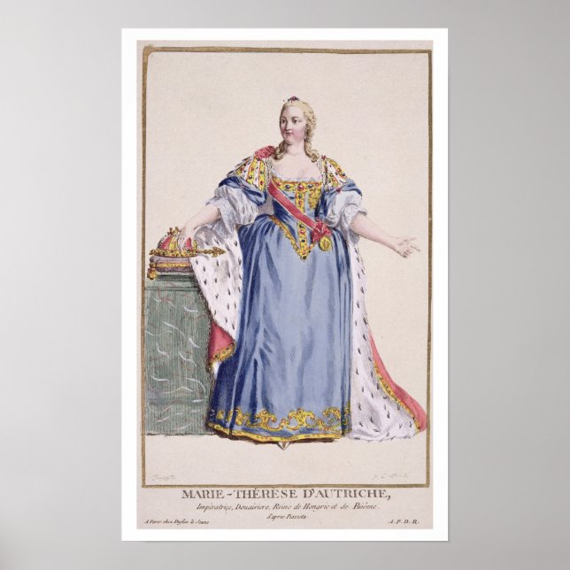 Maria Theresa (1717-80) Empress of Austria, from " Poster (Framsidan)