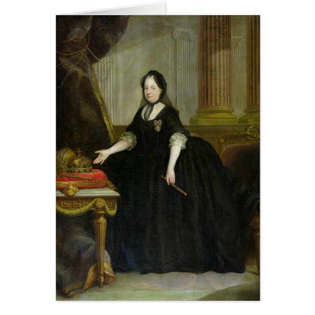 Maria Theresa Empress av Österrike Hälsningskort (Framsidan)