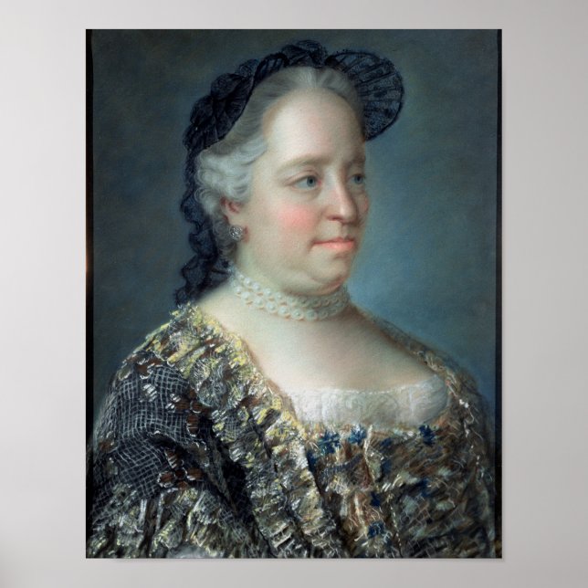 Maria Theresa, Empress of Austria, 1762 Poster (Framsidan)