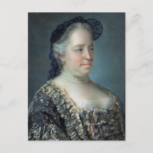 Maria Theresa, Empress of Austria, 1762 Vykort (Framsida)