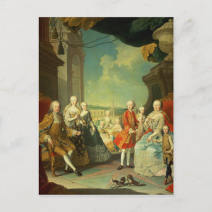 Maria Theresa och hennes make Vykort