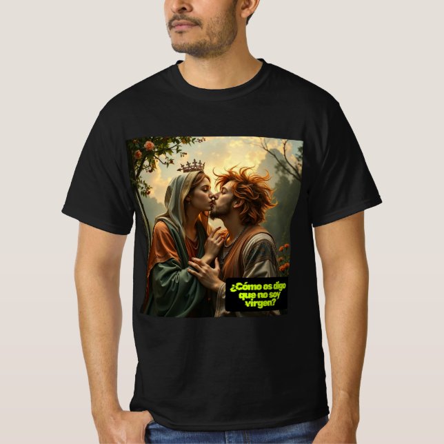 María y el desafío de la fe (humor ligero) t shirt (Framsida)