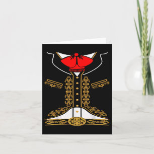 Mariachi Charro Mexican Costume for Cinco De Mayo Kort