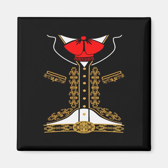 Mariachi Charro Mexican Costume for Cinco De Mayo Magnet (Framsidan)