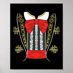 Mariachi Charro Mexican Costume for Cinco De Mayo Poster