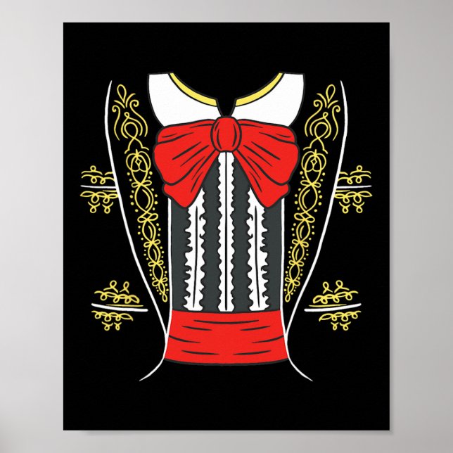 Mariachi Charro Mexican Costume for Cinco De Mayo Poster (Framsidan)