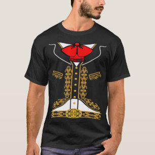Mariachi Charro Mexican Costume for Cinco De Mayo  T Shirt