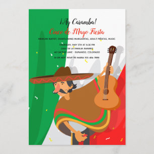 Mariachi Cinco de Mayo bjudan Inbjudningar