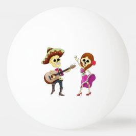 Mariachi Dancing lite Day of the dead Pingisboll