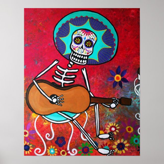 MARIACHI DAY OF THE DEAD POSTER (Framsidan)