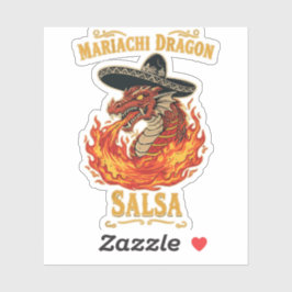 Mariachi Dragon Salsa Klistermärken